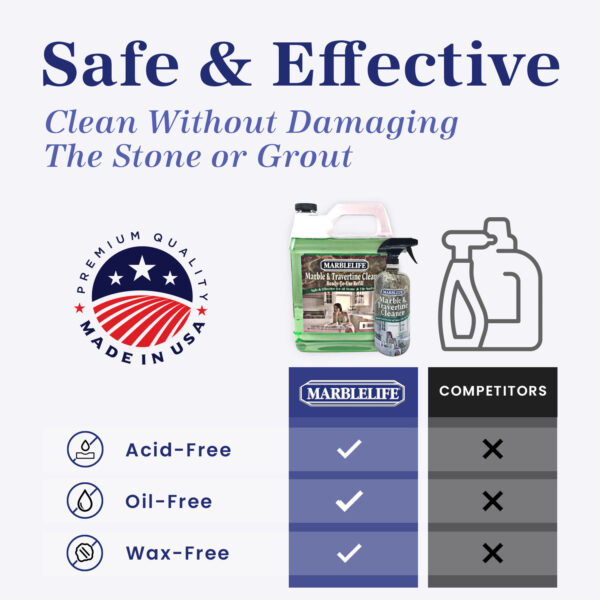 MARBLELIFE® Marble & Travertine Cleaner READY-TO-USE REFILL GALLON