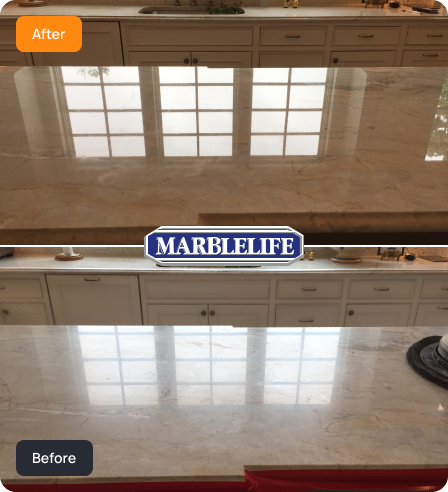Marble & Travertine Countertop, Vanity and Wall Restoration, Maintenance & Care 