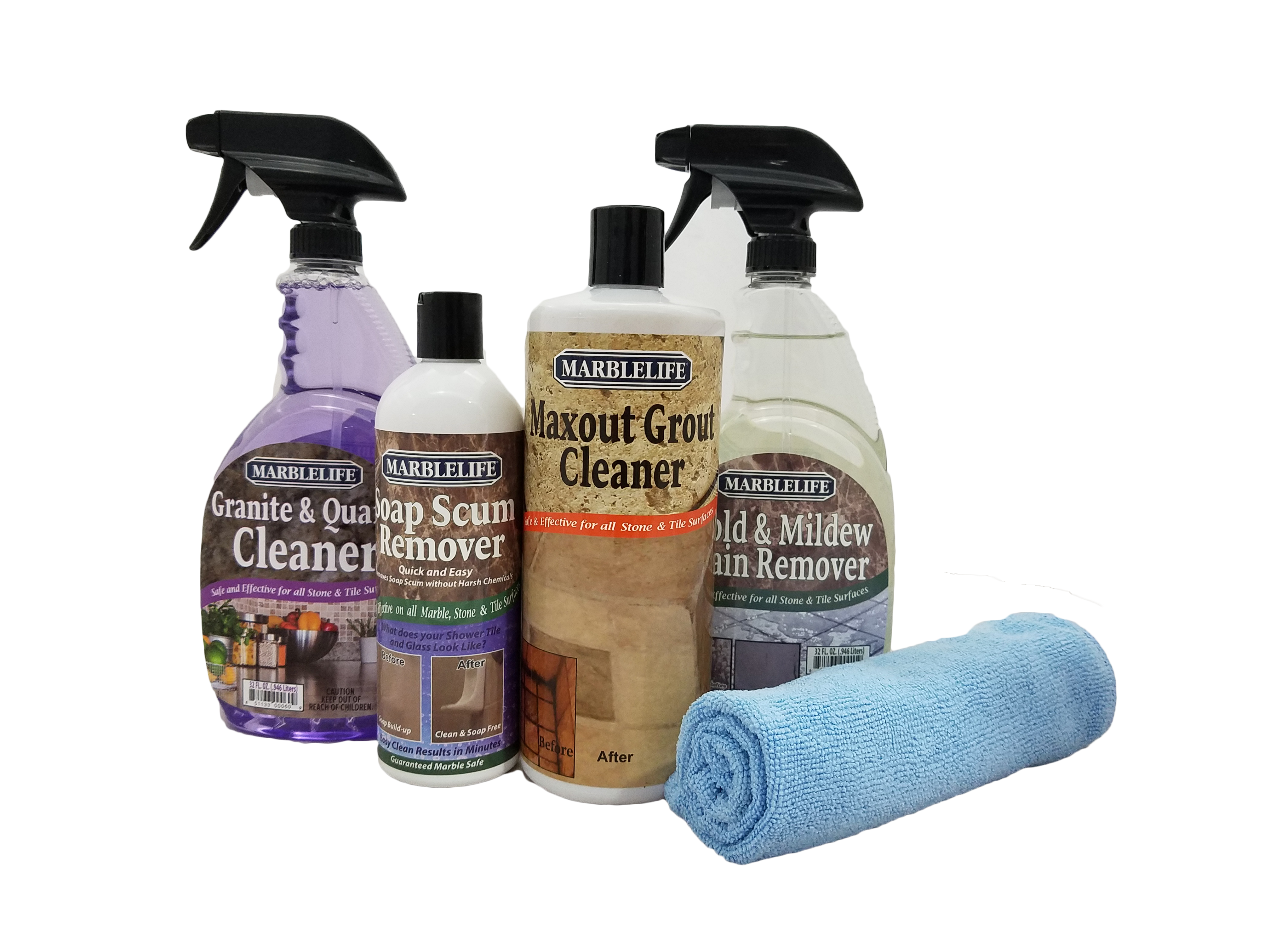 MARBLELIFE® Clean & Fresh Kitchen & Bathroom Care Kits - Granite