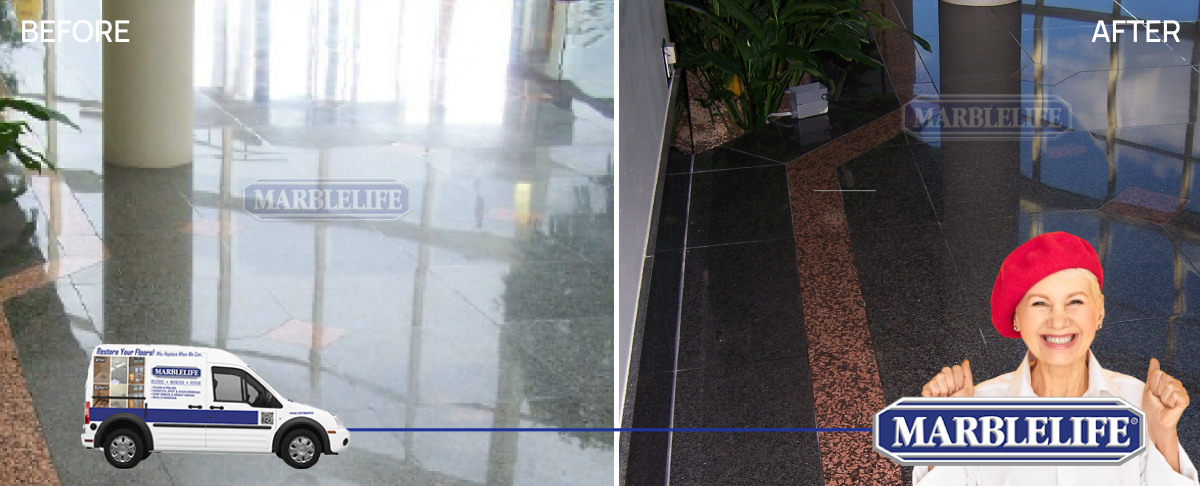 Crystal Glen Office Building Transformation by MARBLELIFE Experts