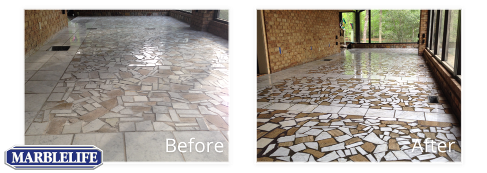 travertine floor