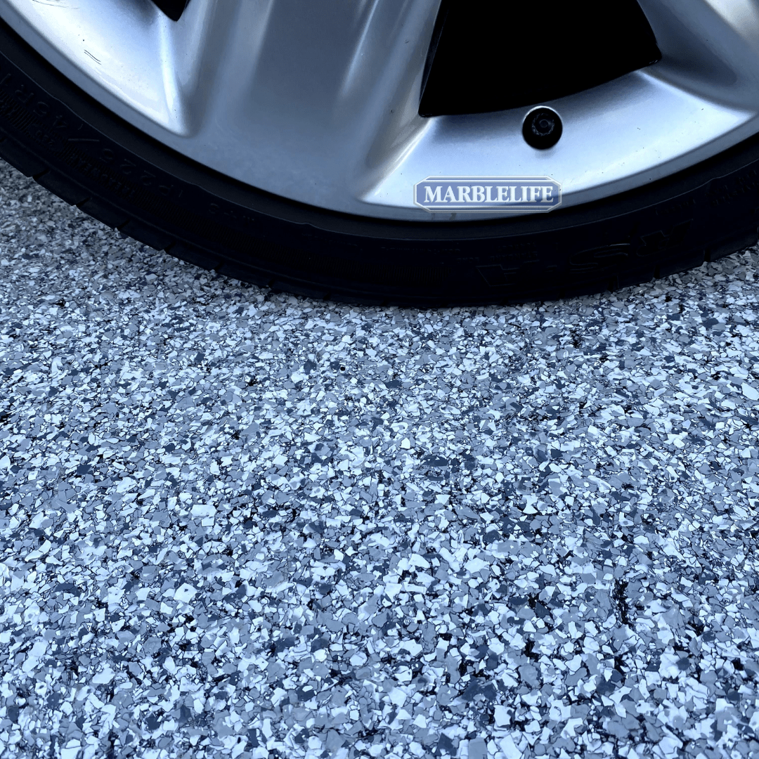 MARBLELIFE ENDURACRETE ENDURACHIP Garage Floor Coatings – Courtesy MARBLELIFE, INC