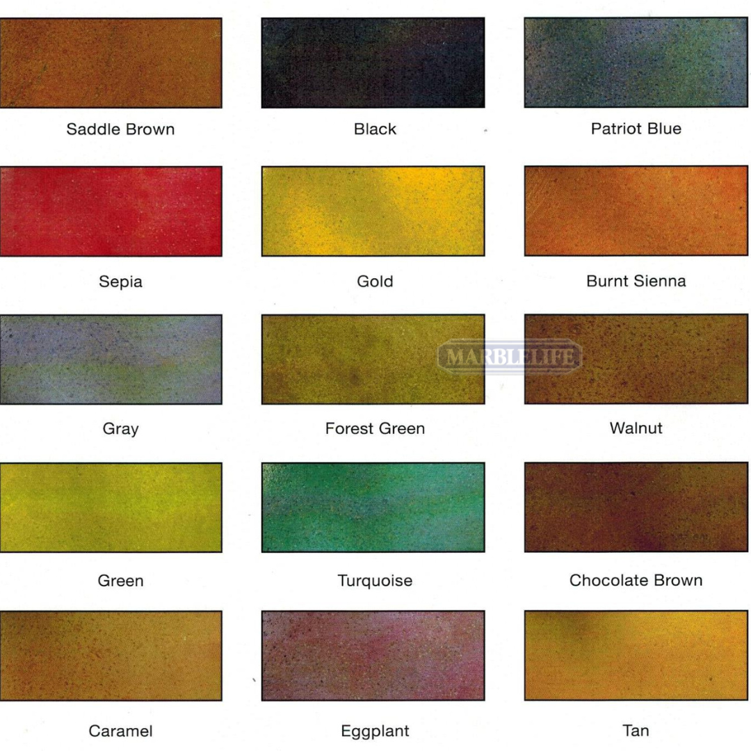 MARBLELIFE EnduraCrete Stain Variations