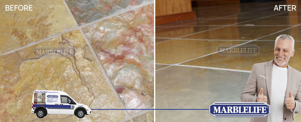 Slate Surface Transformation by MARBLELIFE Experts