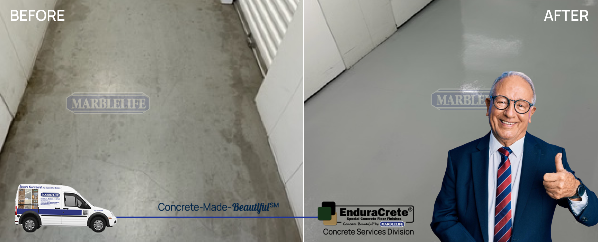 Transform Your Concrete with MARBLELIFE-ENDURACRETE: Polish, Stain, Coat, and More